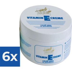 Goldline Vitamine-E met Aloë Vera voor de Normale Huid - 250 ml - Bodycrème - Voordeelverpakking 6 stuks