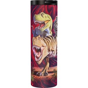 Dino Rex Collage Red - Thermobeker 500 ml