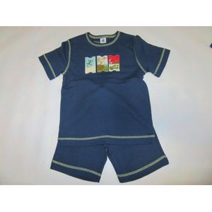 Petit Bateau - Zomer pyjama ,- Jongen - Blauw - Jungle, 6 jaar  114