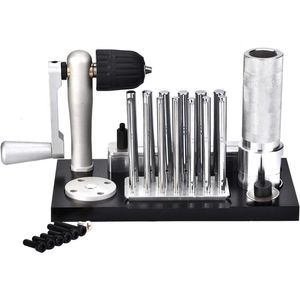 Professionele draadsnijderset voor jump ring maker - roestvrij staal - 20 doornen van 25 mm tot 12 mm