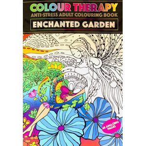 Kleurboek ''Betoverde tuin'' - Kleurboek voor volwassen - Colour therapy - A4 Kleurboek voor volwassen - Tekenen - Stiften - Kleurboek voor volwassenen - Anti-stress kleurboek