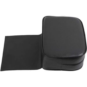 Salon stoel Booster kussen, haar gesneden kind kussen professionele PU lederen hoes zachte spons voor spa centrum voor haar styling (zwart) Salons en apparatuur voor hydrotherapie