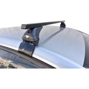 Dakdragers geschikt voor de Opel Grandland vanaf 2017 met glad dak - Staal Smal - 75kg laadvermogen - Merk Farad