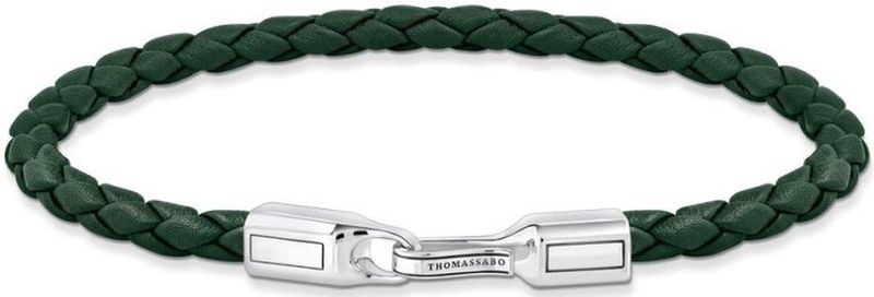 Thomas Sabo - A2147-682-6 - Armband - Groen - Leer - Zilver