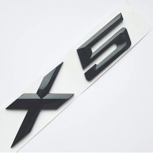 Glanzend Zwart X5 Logo Badge voor Auto - Embleem Tuning Vervanging voor F15 F85 E53 E70 G05