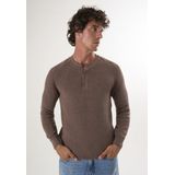 Felix Hardy Ronde Hals Trui - Pullover - Sweater - %100 Katoen Heren Bruin - 2Xl