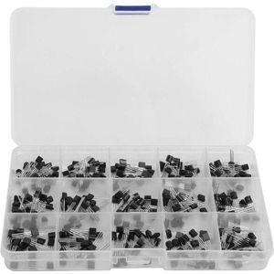Assortiment Halfgeleiderapparaat Transistor Kit - S9012 S9013 S9014 S8050 S8550 2N3904 2N3906 BC327 BC337 TL431 MPSA42 MPSA92 A1015 C1815 13001 .