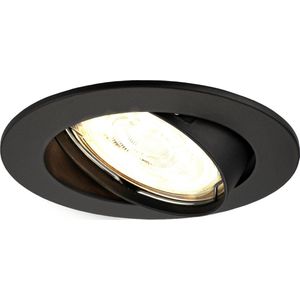 Ledvion - LED Inbouwspots Amsterdam, Zwart, Dimbaar, Rond, 3W, 4000K, Ø82 mm, 2 Jaar Garantie