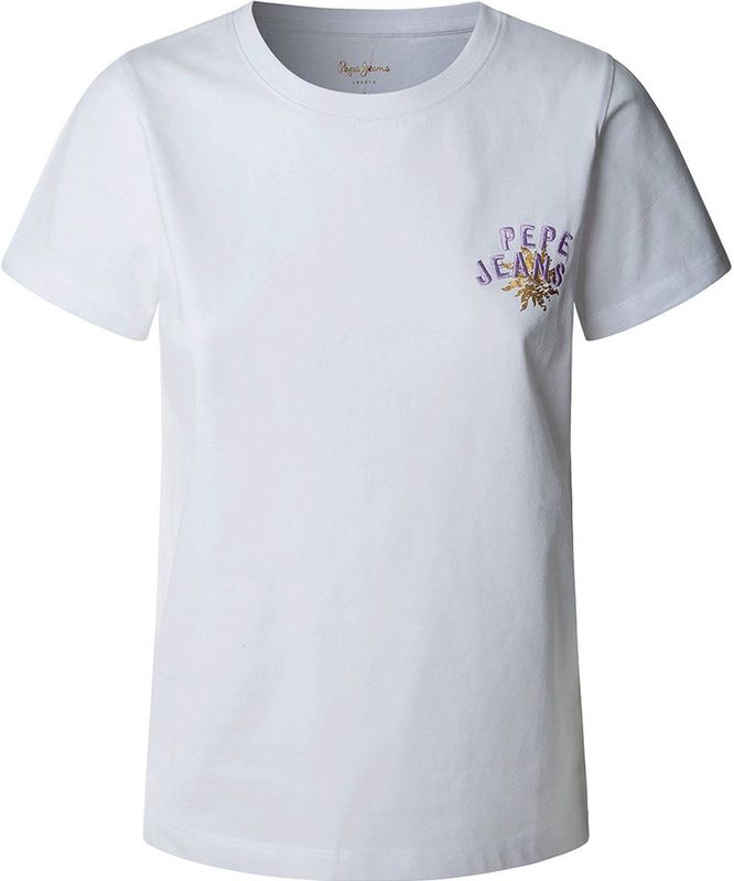 Pepe Jeans - T-shirt - Katoen - Zwart met Grote Afbeelding