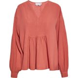 usha - Blouse - Zacht - Lange Pofmouwen - V-hals