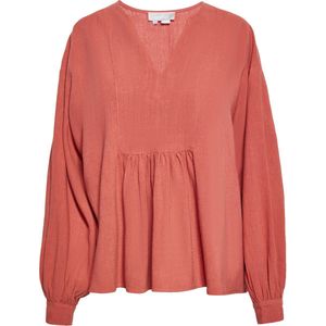 usha - Blouse - Zacht - Lange Pofmouwen - V-hals