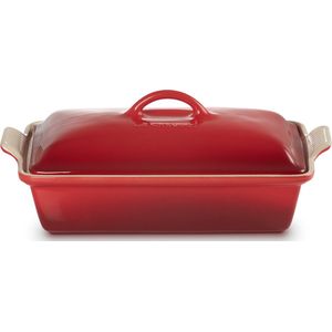 Le Creuset - Ovenschaal Met Deksel - 33 x 22.5 x 8 cm - Kersenrood