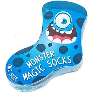 magische sokken Monster blauw kindersokken