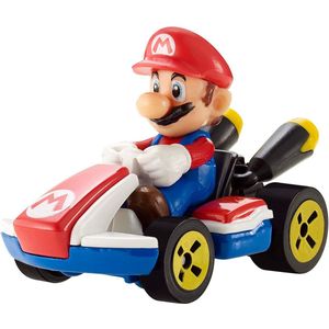 Hot Wheels Mario Kart - Speelgoedauto - Auto staandard Mario