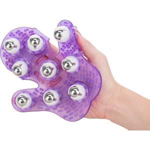 Powerbullet Roller Balls Massage Handschoen - Paars