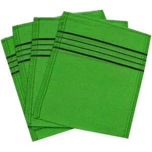 Korean Italy Towel (4 stuks) | Aziatisch peeling-washandje | Scrub handschoen | Exfoliërende scrubhandschoen