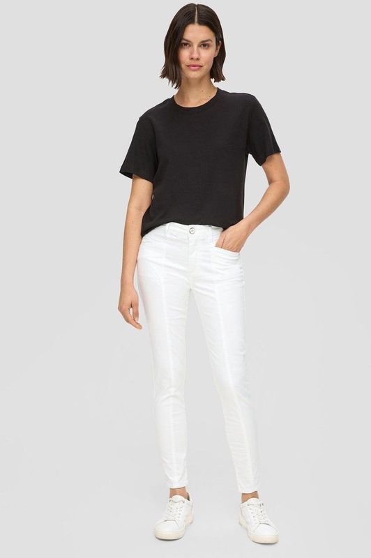 s.Oliver - Capri Broeken - Slim Fit - Katoenmix met Stretch