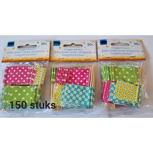 150 Prikkers Fleurige kleuren, Verjaardag, Feest