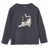 Vertbaudet - T-shirt - Meisjes - Lange Mouwen - Metallic Animatie