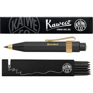 Kaweco - Vulpotlood 3,2 - Classic Sport - Nostalgic Octagonal Clip Vergoldet - Zwart - Met doosje vullingen