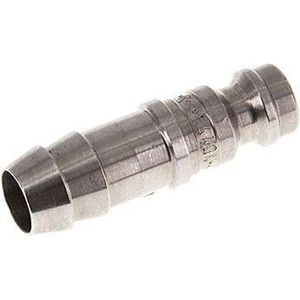 RVS 306L DN 5 Luchtkoppeling Insteeknippel 9 mm Slangpilaar - CLP5-H-SSL-P-9