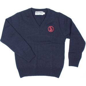 Sint-Ludgardis schooluniform - Trui jongen - Donkerblauw - Maat 2 jaar