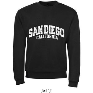 Sweatshirt 2-214 San Diego California - Zwart, xS