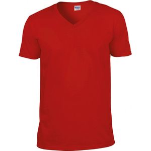 Gildan Softstyle Euro Fit Adult V-neck T-shirt GI64V00 - Red - XXL