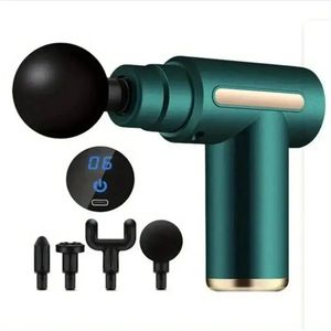 Grokos - Massage Apparaat - Massage - Massagegun - Massage Gun - Groen- met Opzetstukken - Massageapparaat