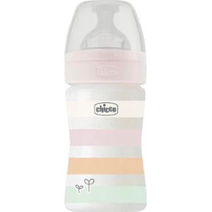 Chicco zuigfles Siliconen Well Being 150ml wit