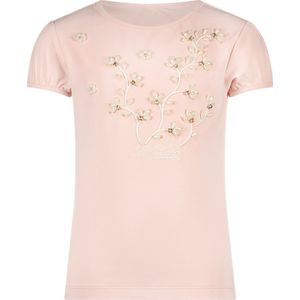 Meisjes t-shirt luxe bloemen - Nommy - Baroque roze