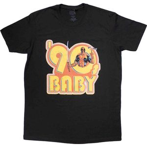 Marvel Deadpool - 90s Baby Heren T-shirt - L - Zwart