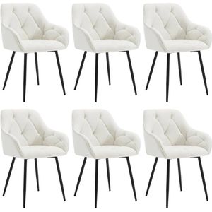 Rootz Velvet Eetkamerstoel - Elegante stoel - Comfortabel zitcomfort - Luxe fluweel - Duurzame metalen poten - Ergonomisch ontwerp - 56 cm x 83,5 cm x 53 cm