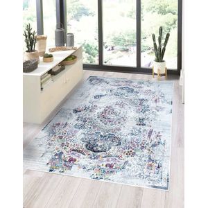 Flycarpets Sarande Vintage Crème / Multi Vloerkleed Laagpolig - Tapijt - Woonkamer - 200x290 cm