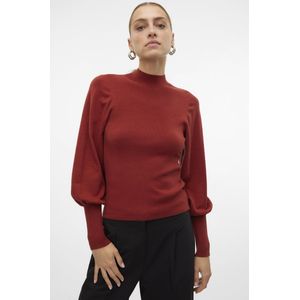 Vero Moda Trui Vmhollykarispuff Ls Highnk Pullov G 10290671 Fired Brick Dames Maat - XL