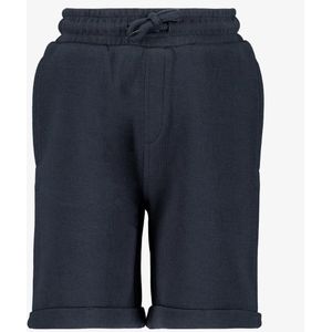 Unsigned jongens pique short blauw - Maat 92