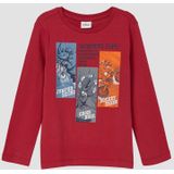 T-shirt - Katoen - Lange Mouwen - Normale Pasvorm - Speelse Print