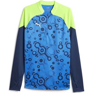 Puma Individual Cup Halve Rits Sweatshirt Blauw S Man