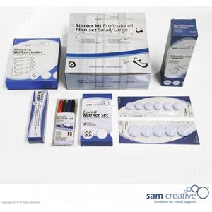 Starter kit Professional Glassboards | Whiteboard Glas Starterkit | Glazen Whiteboard Accessoires Set | sam creative