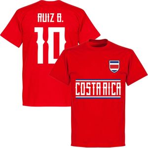 Costa Rica Ruiz B. 10 Team T-Shirt - Rood - XS
