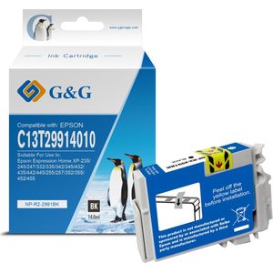 G&G 29 XL Inktcartridge Geschikt voor Epson 29 29XL -Zwart - Hoge Capaciteit