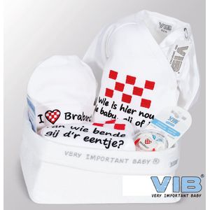 VIB® - Giftset Commodemandje - Brabant (5 delig) - Babykleertjes - Baby cadeau - zwangerschap aankondiging - geboorte cadeau
