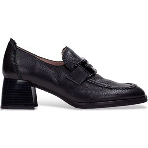 Hispanitas - Leren Loafer - Zwart - Blokhak 5 cm