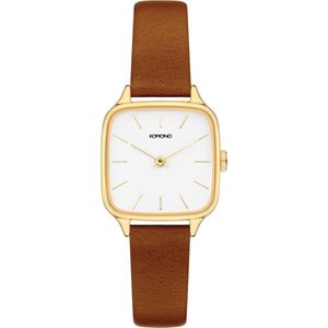 Komono Polshorloge Kate Gold Tan W4253 Bruin Goud ⌀ 29 mm - Dames