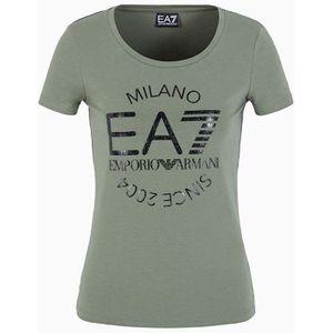 Ea7 Emporio Armani - 6DTT20-TJQCZ - T-shirt - Groen - Korte Mouwen