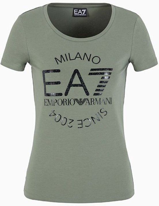 Ea7 Emporio Armani - 6DTT20-TJQCZ - T-shirt - Groen - Korte Mouwen