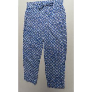 Lange broek - Meisjes - Zomer - Fantasie - Wit / blauw - 6 jaar 116