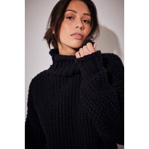 NA-KD Heavy Knitted Oversized Sweater Dames Trui - Maat S/M