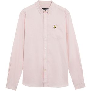 Men's Lyle And Scott Regular Fit Light Weight Oxford Shirt in Pink
