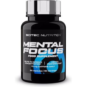 Scitec Nutrition - Mental Focus - Neutraal - 90 Capsules - Vitamine B5 - Anti Stress - Concentratie Pillen